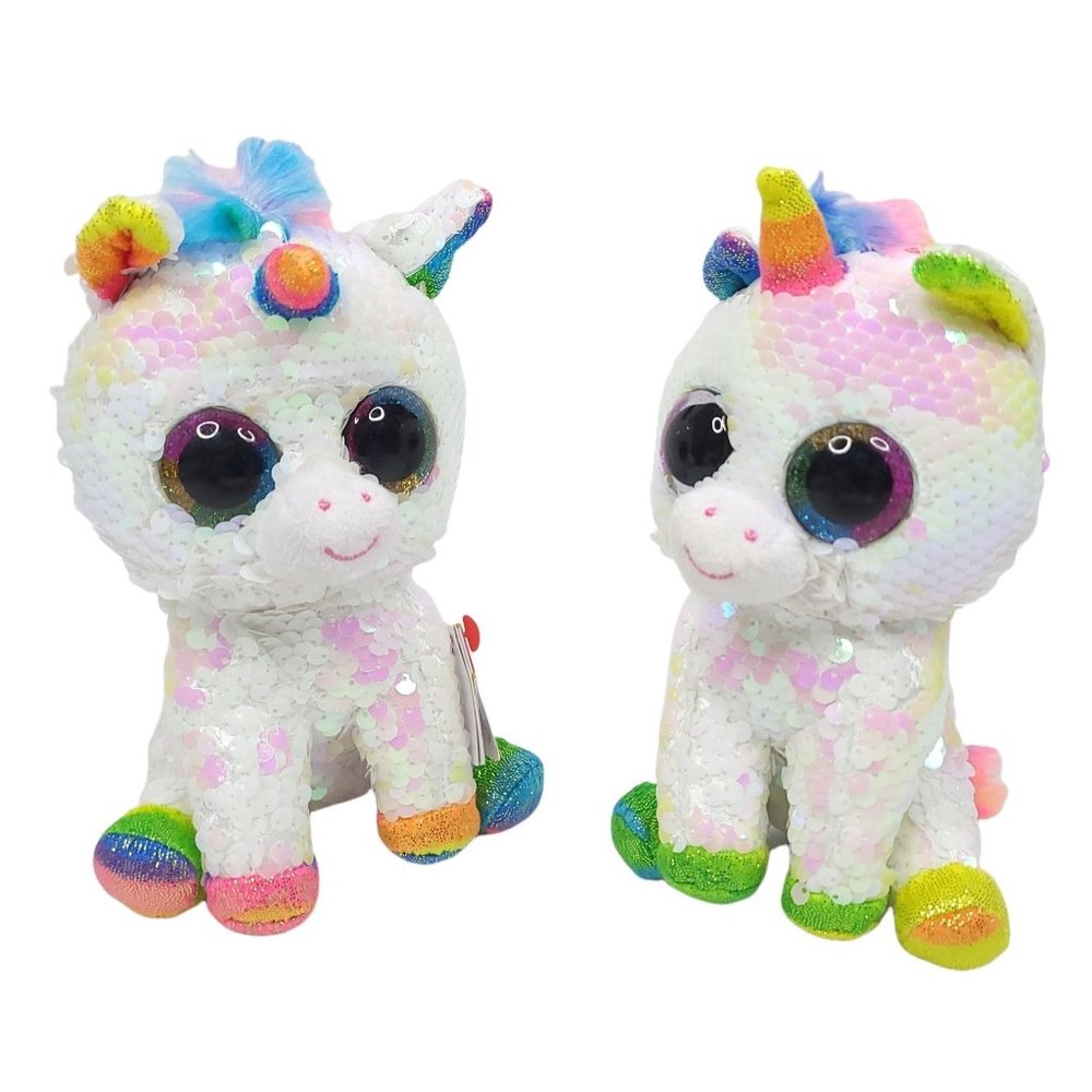Ty Flippables Pixy Unicorn Plush Changing Sequins 7 Inch Stuffed Animal Toys Lot